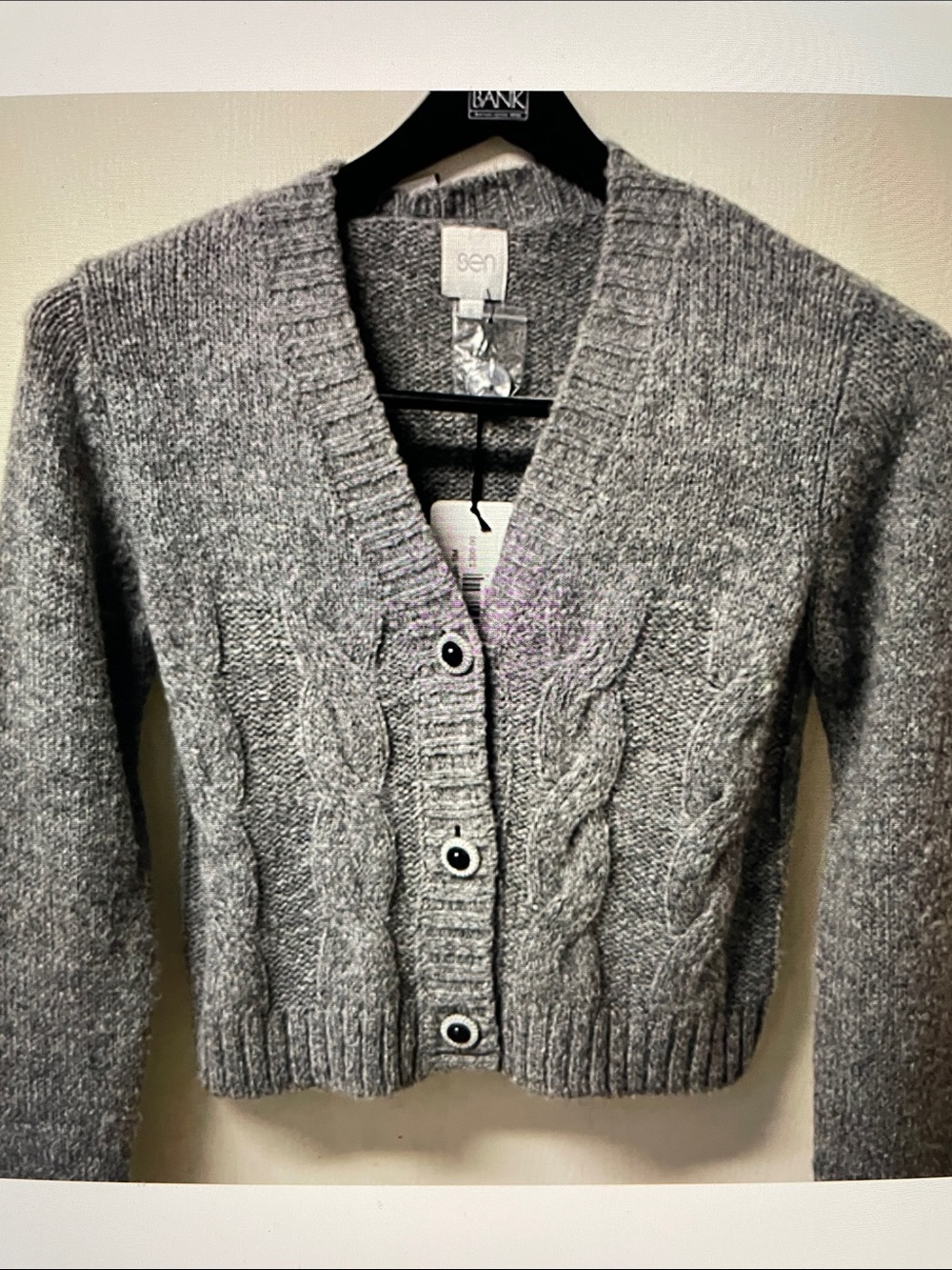 Wool/Mohair Cardigan Sweater